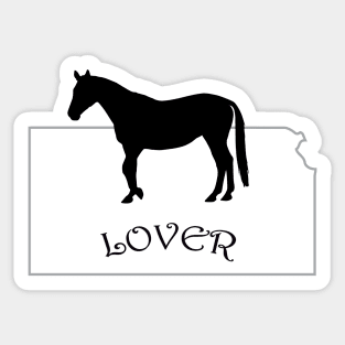 Kansas Horse Lover Gifts Sticker